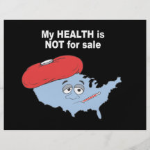 My health is not for sale flyer