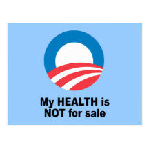 My health is not for sale post card