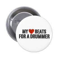 My Heart Beats For a Drummer buttons