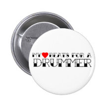 My Heart Beats For A Drummer Pins