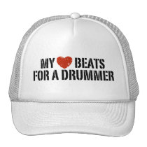 My Heart Beats For a Drummer hats