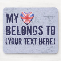 My Heart Belongs Mouse Mat