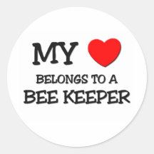 My Heart Belongs To A BEE KEEPER Sticker