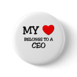 My Heart Belongs To A CEO Pinback Button
