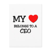 My Heart Belongs To A CEO Postcards