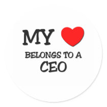 My Heart Belongs To A CEO Stickers