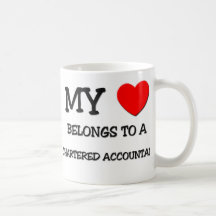 My Heart Belongs To A CHARTERED ACCOUNTANT Coffee Mug