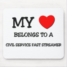 My Heart Belongs To A CIVIL SERVICE FAST STREAMER Mouse Mats