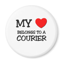 My Heart Belongs To A COURIER Magnet