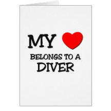 My Heart Belongs To A DIVER Cards