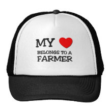 My Heart Belongs To A FARMER Hats