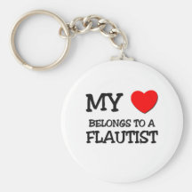 My Heart Belongs To A FLAUTIST Key Chains