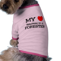 My Heart Belongs To A FORESTER Pet T Shirt