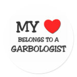 My Heart Belongs To A GARBOLOGIST stickers