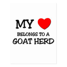 My Heart Belongs To A GOAT HERD Postcards