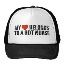 My Heart Belongs to a Hot Nurse hats