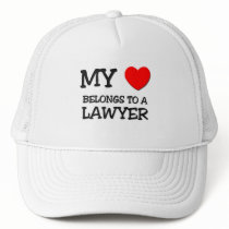 My Heart Belongs To A LAWYER Mesh Hats
