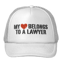 My Heart Belongs to a Lawyer Mesh Hats