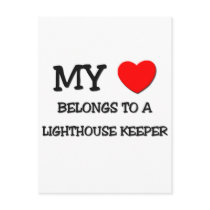 My Heart Belongs To A LIGHTHOUSE KEEPER Post Cards