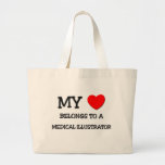 My Heart Belongs To A MEDICAL ILLUSTRATOR Canvas Bag