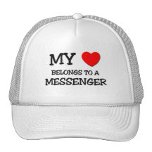 My Heart Belongs To A MESSENGER Mesh Hat