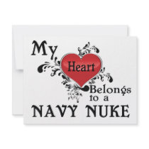 My Heart Belongs to a Navy Nuke Invite