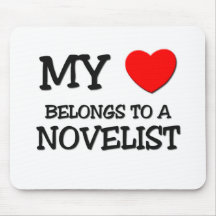 My Heart Belongs To A NOVELIST Mouse Pads