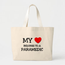 My Heart Belongs To A PARAMEDIC Tote Bag