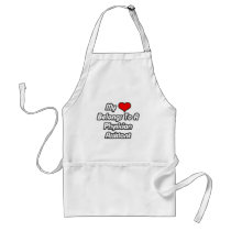 My Heart Belongs To A Physician Assistant Apron
