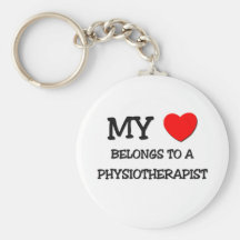 My Heart Belongs To A PHYSIOTHERAPIST Key Chain