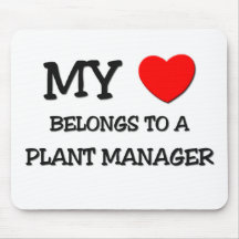 My Heart Belongs To A PLANT MANAGER Mouse Mats