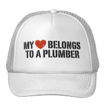 My Heart Belongs To A Plumber Mesh Hat