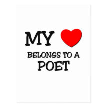 My Heart Belongs To A POET Post Cards