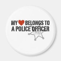 My Heart Belongs to a Policeman Fridge Magnets