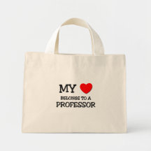My Heart Belongs To A PROFESSOR Canvas Bag