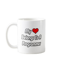 My Heart Belongs To A Programmer Mugs