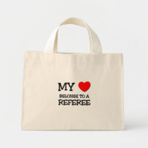 My Heart Belongs To A REFEREE Canvas Bag