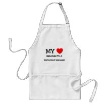 My Heart Belongs To A RESTAURANT MANAGER Apron