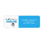 My heart belongs to a Sailor Return Address Label