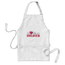 My Heart Belongs to A Soldier Apron
