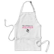 My heart belongs to a Soldier Apron