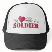 My Heart Belongs to A Soldier Hats