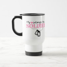 My heart belongs to a Soldier Mug
