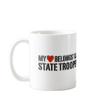 My Heart Belongs To A State Trooper Coffee Mugs