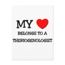 My Heart Belongs To A THERIOGENOLOGIST Postcard