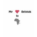 My Heart Belongs to Africa t-shirts