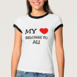 My Heart Belongs to Ali t-shirts