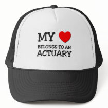 My Heart Belongs To An ACTUARY Mesh Hat