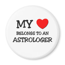 My Heart Belongs To An ASTROLOGER Refrigerator Magnet