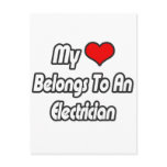 My Heart Belongs To An Electrician Post Cards